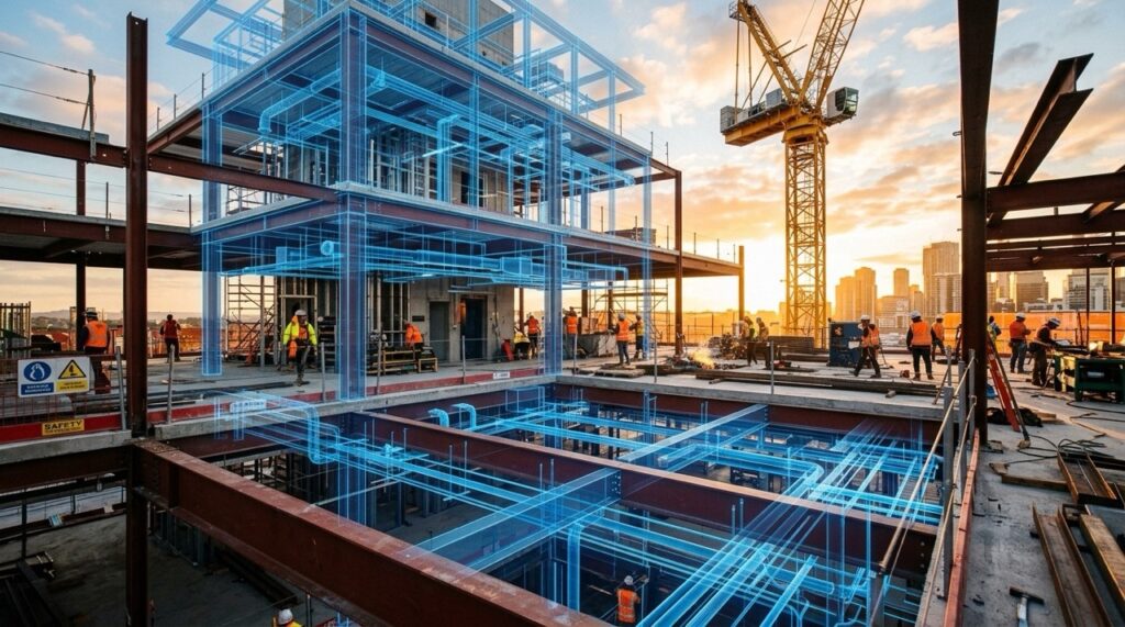modello BIM in cantiere