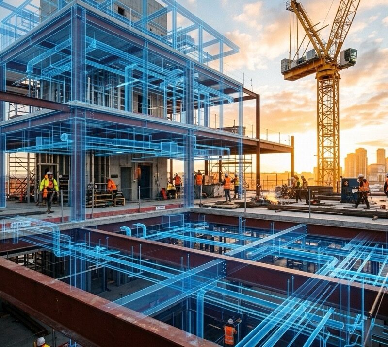 modello BIM in cantiere